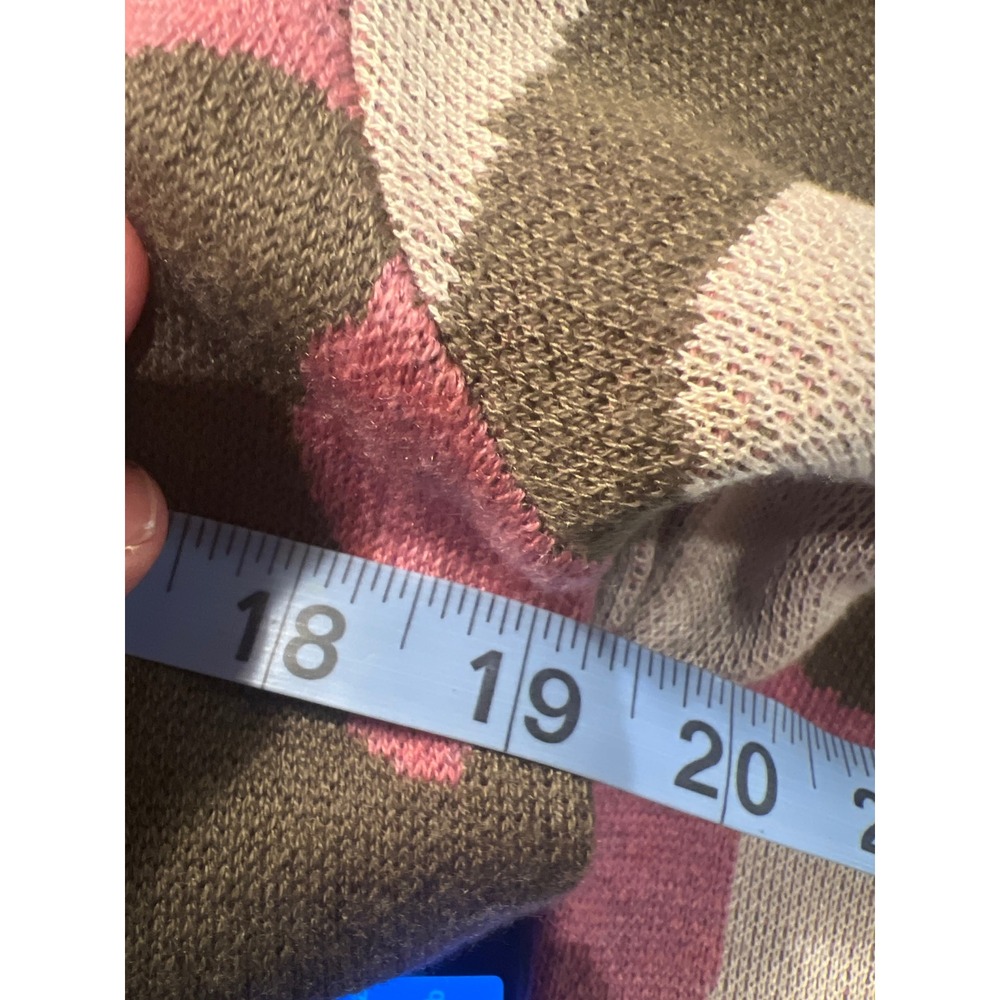 Vici Womens Pink Olive Camo Distressed Knit Sweater NVW0448 Small - Picture 7 of 8
